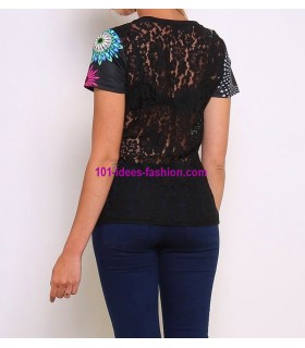 shop top lace plus size summer brand 101 idées Design 433Y ethnic wear