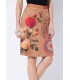 skirt suede print floral ethnic 101 idées 369Z clothes for women