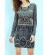 boho chic dress tunic suede ethnic winter 101 idées 3119Z clothes for