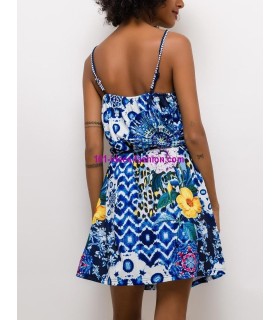 vestido tunica estampado verano etnico floral 101 idées 08165K ropa
