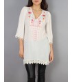 blouse tunic embroidered ibiza 101 idées 'Kalyan'