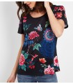 top t-shirt plus size summer floral ethnic 101 idées Design 'Quimper'